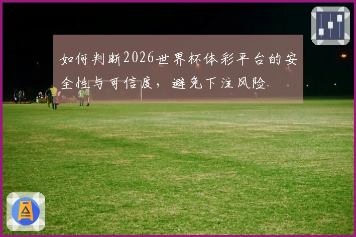 如何判断2026世界杯体彩平台的安全性与可信度，避免下注风险